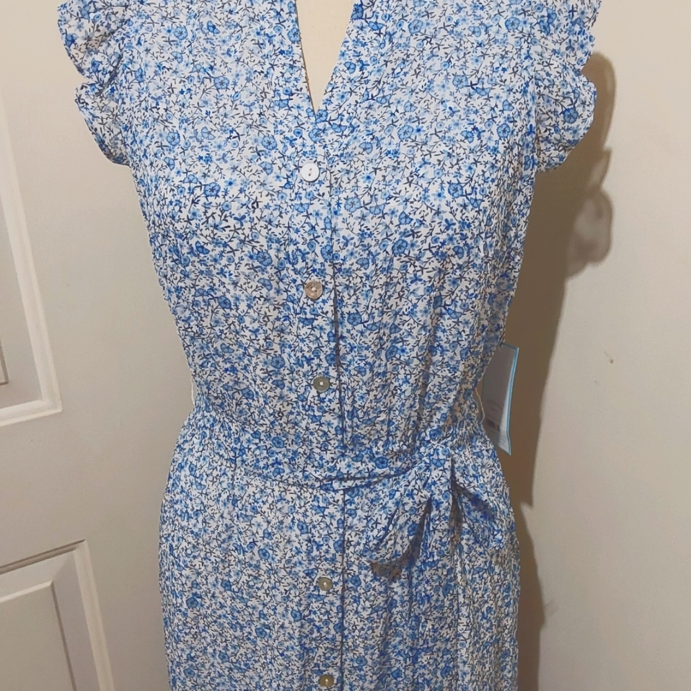 🌺 NWT Draper James Fully Lined Button Front Dress - Picture 3 of 13